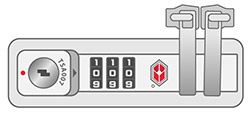 スライド型 番号変更ボタン無