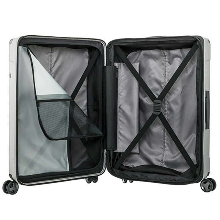 Samsonite エヴォア EVOA スピナー81 BRUSH.BLACK EVOA SPINNER 81 スーツケース LLサイズ エヴォア | Multiverse マルチ