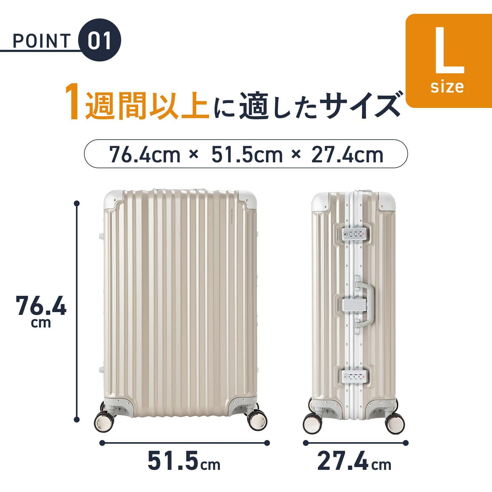 Aileron Vault 28インチ スーツケース Lサイズ エルロン ボールト 94L