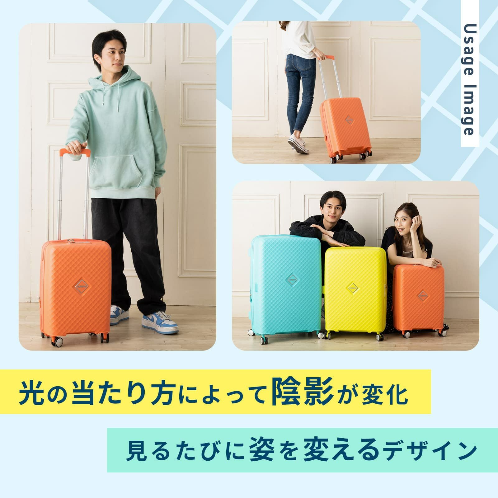 25％OFF 】SQUASEM SPINNER 55 スーツケース Sサイズ スクアセム 31L