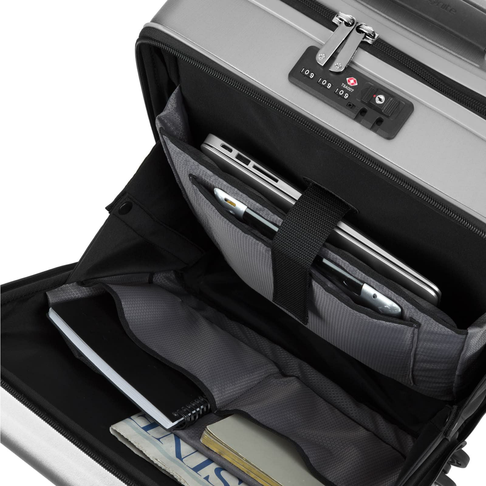 EVOA SPINNER 55/20 FRONT PKT スーツケース 機内持ち込み Sサイズ