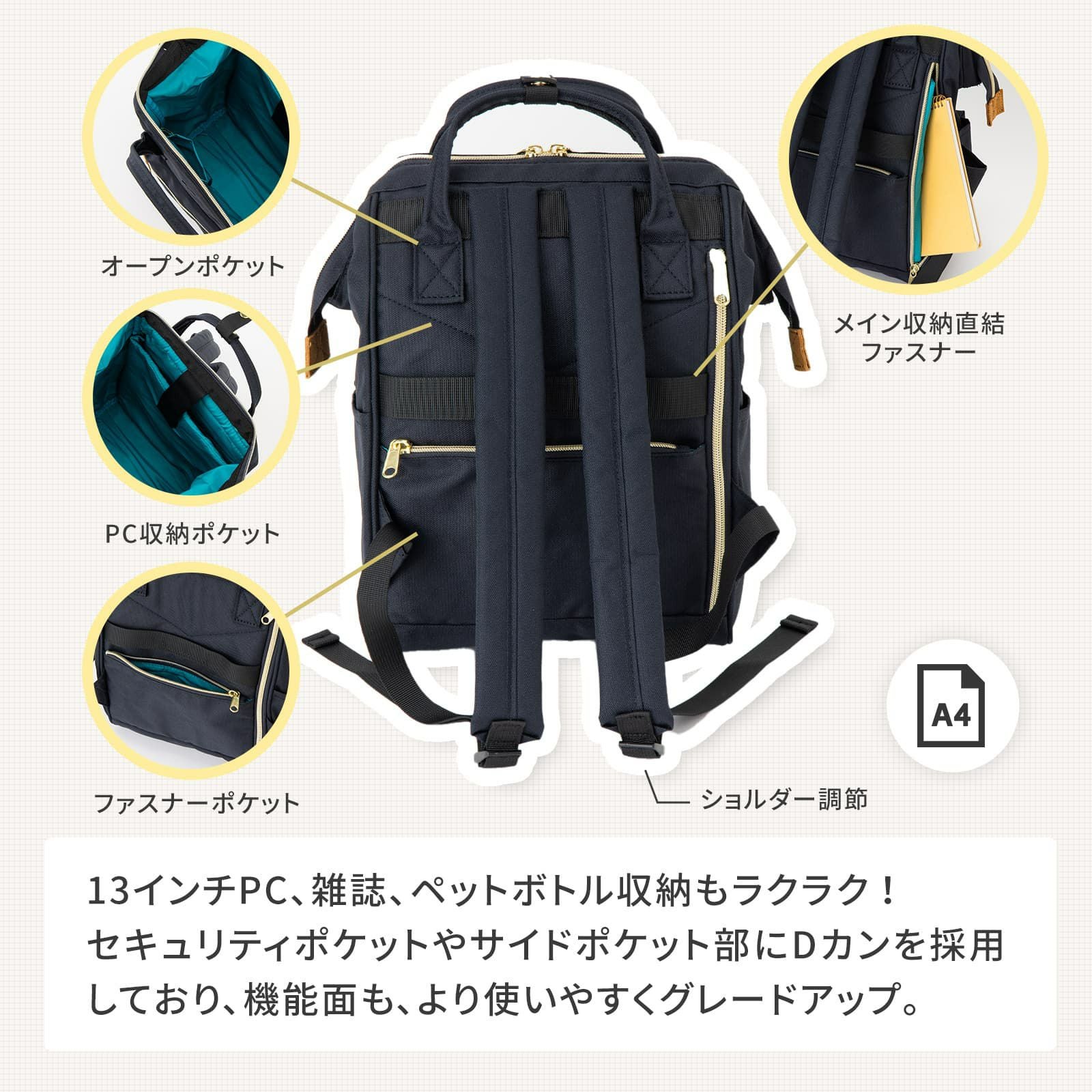 BACKPACK SMALL SIZE 口金リュック CROSS BOTTLE | Multiverse マルチ