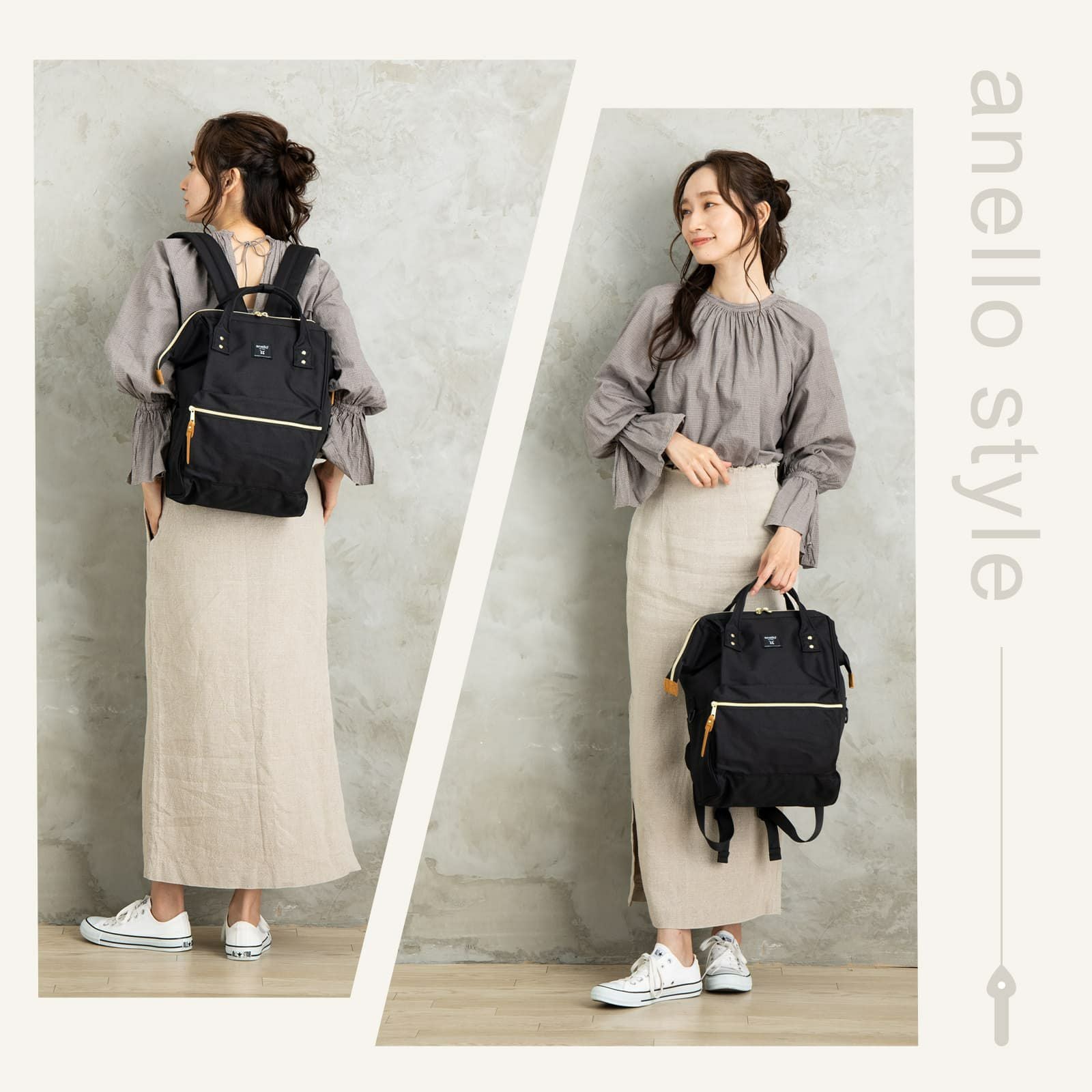 BACKPACK RAGULAR SIZE 口金リュック Mサイズ CROSS BOTTLE