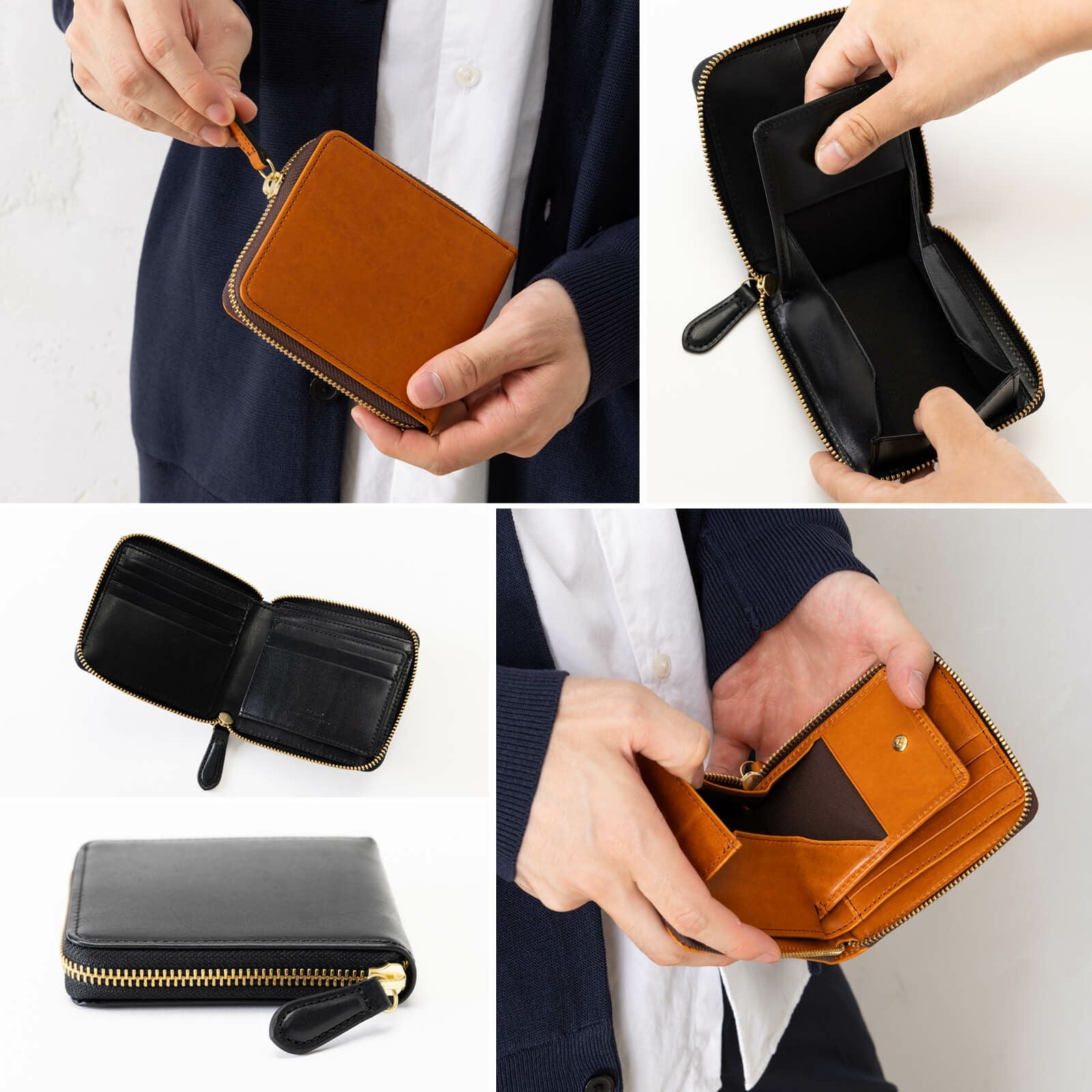 ROUND SHORT WALLET 二つ折り財布 HERBIE | Multiverse マルチバース