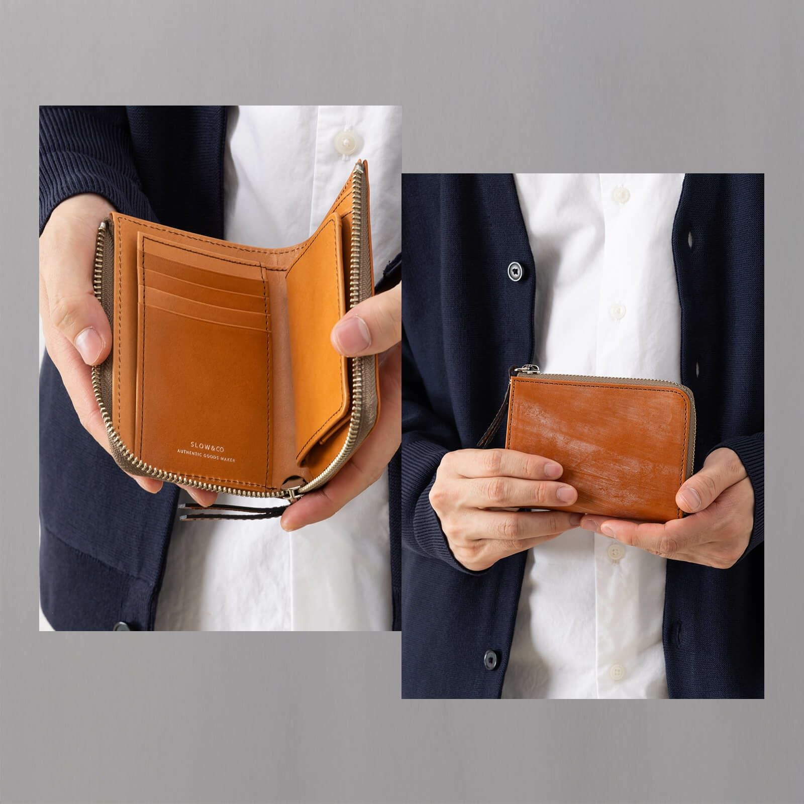 LZIP MIDDLE WALLET 二つ折り財布 BRIDLE | Multiverse マルチバース