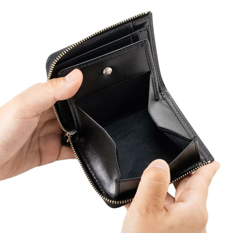 LZIP SHORT MINI WALLET 二つ折り財布 BRIDLE | Multiverse マルチバース