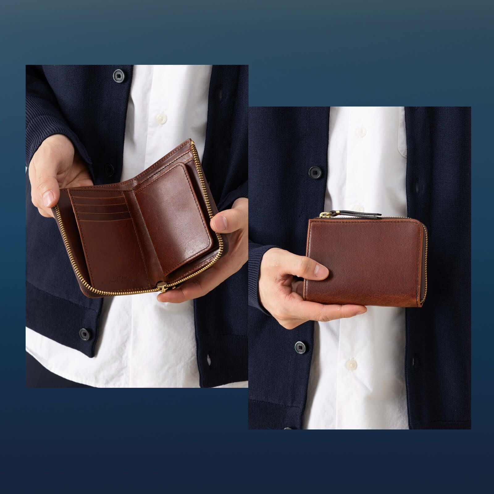 LZIP MIDDLE WALLET 二つ折り財布 HERBIE | Multiverse マルチバース