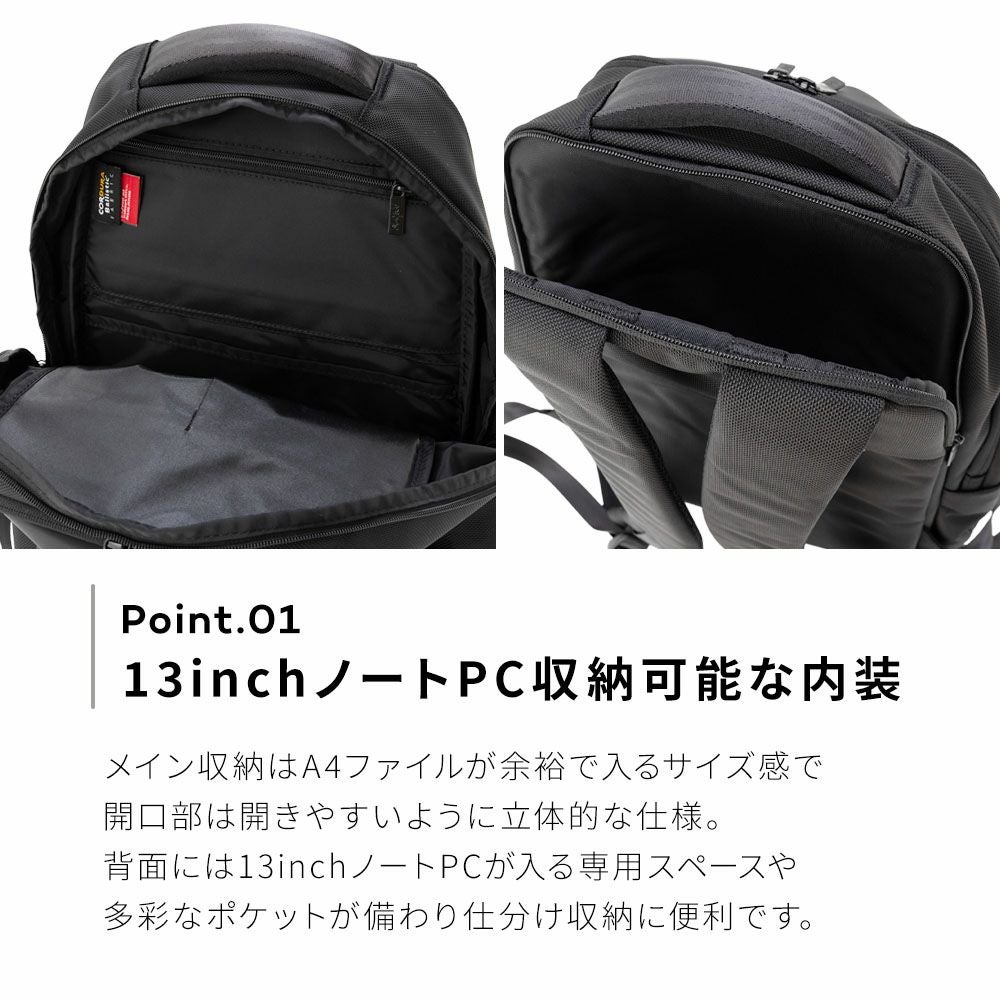 POWELL Jr BACKPACK VEG LEATHER CORDURA BALLISTIC FABRIC バック