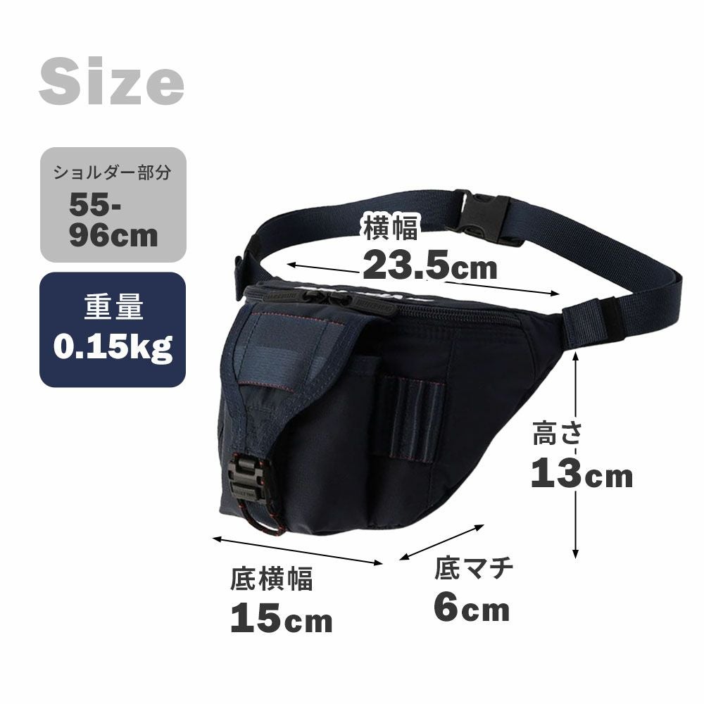ROUND WAIST POUCH CS ウエストポーチ CS SERIES シーエスシリーズ