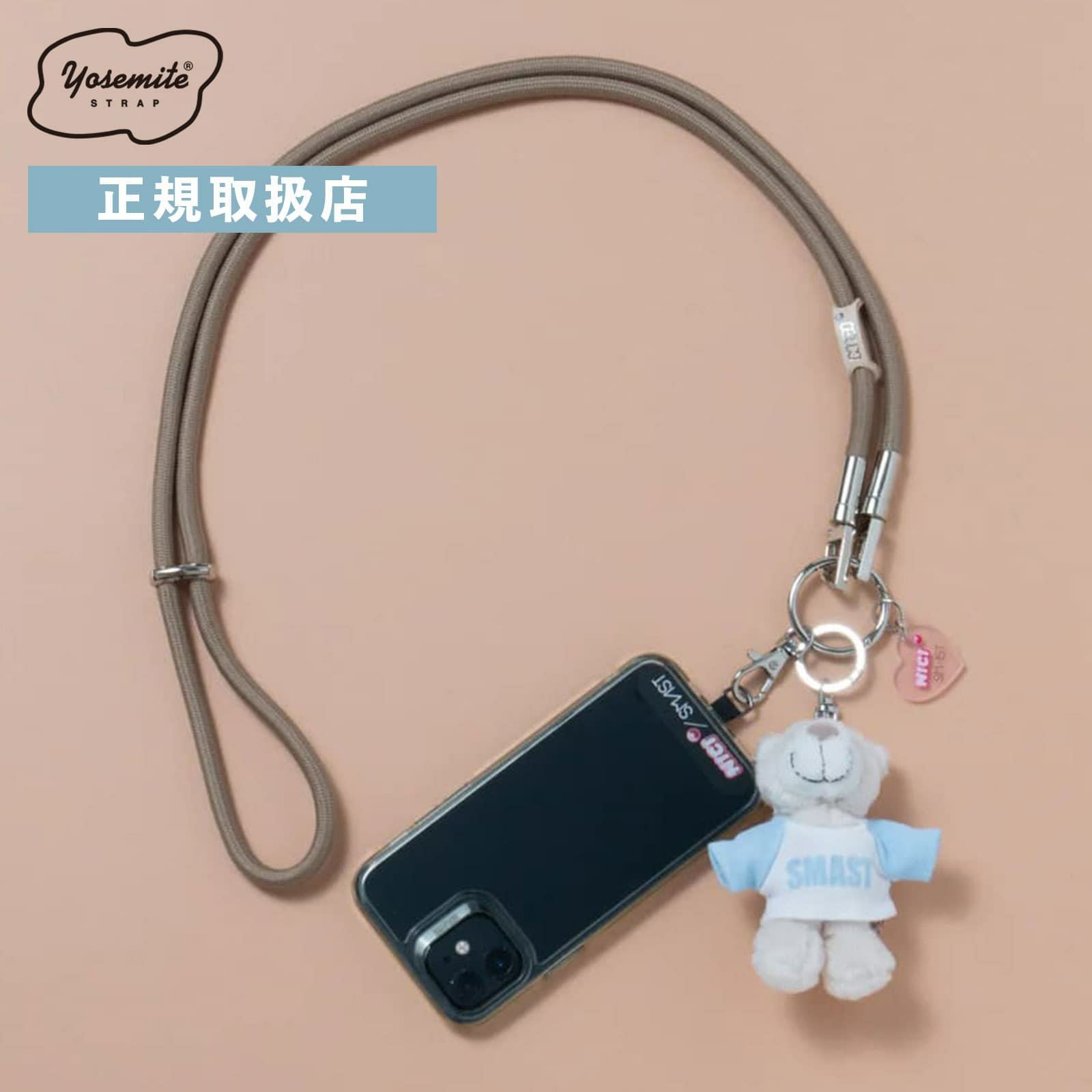 YOSEMITE モバイルストラップ NICI×SMAST MOBILE STRAP ヨセミテ ニキ