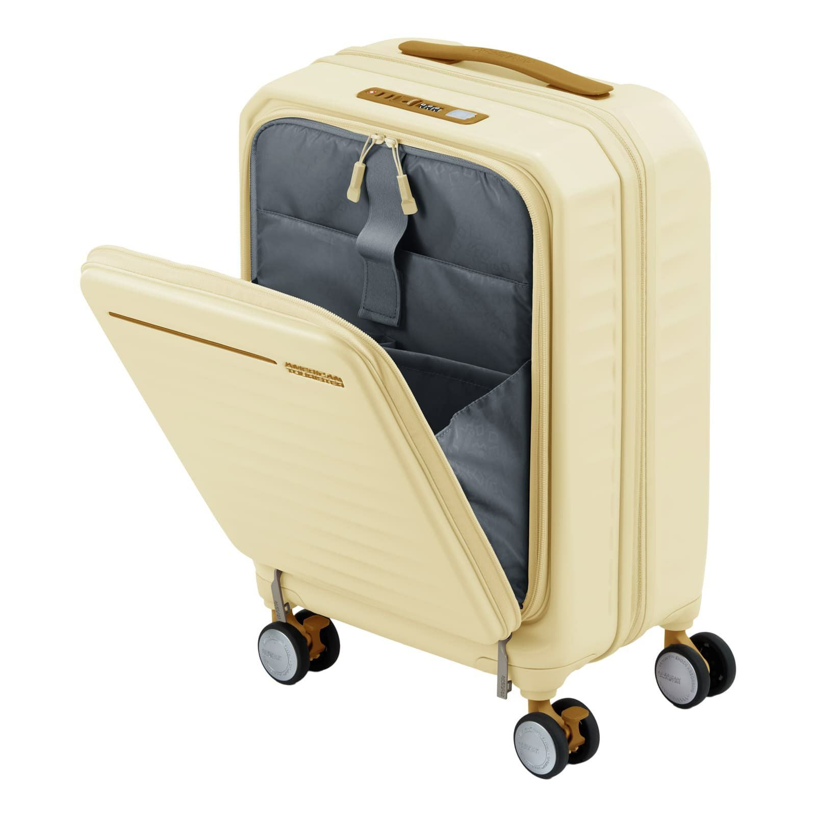 AMERICAN TOURISTER FRONTEC 54/19キャリーケース スーツケース Sサイズ 機内持ち込み可 FRONTEC SPINNER 54/19 EXP TSA AM
